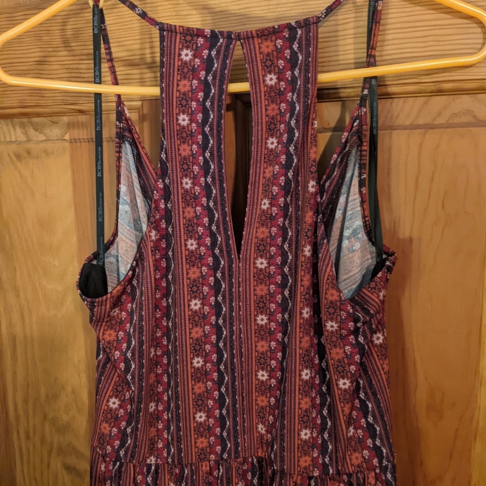 Bcbgeneration Red Patterned Dress With Pockets - image 3